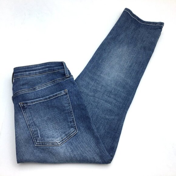 Kut From The Kloth Rachael Mom Jeans Button Fly Distressed High Rise size 12 - Picture 8 of 8